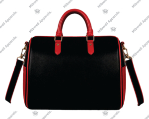 Nuevo Diseño Personalizado Delta Sigma Theta 1913, Bolsa de Viaje de Fin de Semana de Lujo, Duradera, Roja y Negra, de Cuero PU y Poliéster, con Cierre de Cremallera en Relieve - Product Image 2