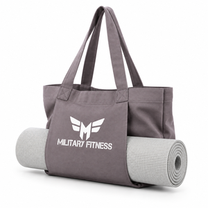 Custom Canvas Yoga Tote Bag with Zipper Portable Fashion Printed Fitness Carryall Mat Hold Shoulder <b>Handbag</b> for Gym <b>Travel</b> - Product Image 2