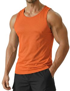 Heavyweight Stretch <b>Men</b>’s Tank Top Sleeveless Gym Vest Fitness Workout Shirt Bodybuilding <b>Singlet</b> Athletic Sportswear Custom - Product Image 1