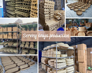 Espejo de Pared de Mimbre Ondulado, Marco de Mimbre Hecho a Mano, Espejo Decorativo Boho Natural para el Hogar, Sala de Estar, Dormitorio - Product Image 5