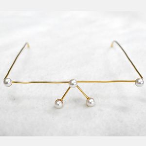 Handmade Brass Gold Plated Facelet eyewear Jewelry Set for Women Bridal Indian Necklace & Earrings Wholesale Manufacturer - Product Image 3