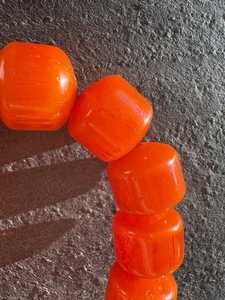Elegant <b>Orange</b> Resin Tasbih Islamic Prayer Beads Handmade Luxury Misbaha Muslim <b>Gift</b> Spiritual Rosary - Product Image 2
