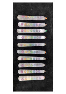 Venta al por mayor de varitas o torres de selenita de alta calidad para los siete chakras, cristal curativo de cuarzo, piedra preciosa. - Product Image 2
