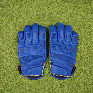 Gants de moto en cuir unisexes, gants de conduite entièrement sécurisés avec paume antidérapante et coutures renforcées pour les motards de rue et les voyages. - Product Image 1