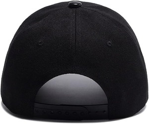 Leather 2025 Men's and women Baseball <b>Cap</b> Outdoor Baseball Snapback <b>Blank</b> Hats Solid Black Leather Classic <b>Caps</b> - Product Image 5