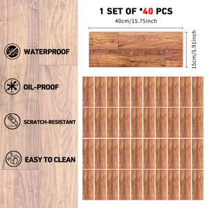 Adesivi da terra Peel-and-Stick in PVC autoadesivi rimovibili impermeabili in legno naturale aspetto pavimento in plastica - Product Image 4