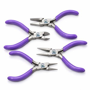 Juego Profesional de 4 Pinzas para Joyería, Mini Pinzas de Acero Inoxidable para Abalorios y Alambre, Herramientas de Precisión para Manualidades - Product Image 1