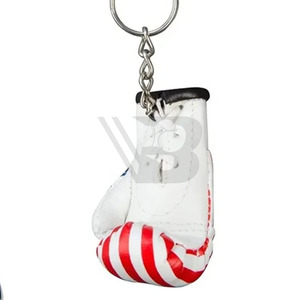 Porte-clés en cuir PU pour la maison, le bureau ou la voiture, à suspendre au rétroviseur, mini gants de boxe tendance, vente chaude - Product Image 2