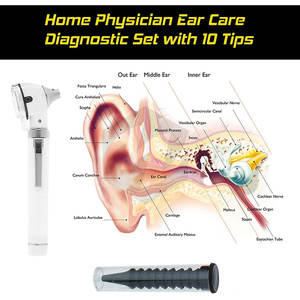 Mini otoscope à fibre optique, appareil d'examen portable, lampe LED de diagnostic pour une inspection visuelle claire du conduit auditif - Product Image 4