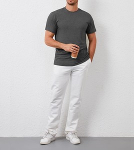 T-shirt en coton à manches courtes pour homme – Vente en gros, respirant, col rond, décontracté, coupe ajustée, tissu jersey doux, personnalisable - Product Image 4