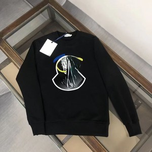 เสื้อสเวตเชิ้ตคอกลมผู้ชายสีขาว ทรงปกติ ผ้าฝ้ายถัก สวมใส่สบายๆ สำหรับฤดูใบไม้ร่วง พิมพ์ลายตัวอักษรด้านหน้า - Product Image 4