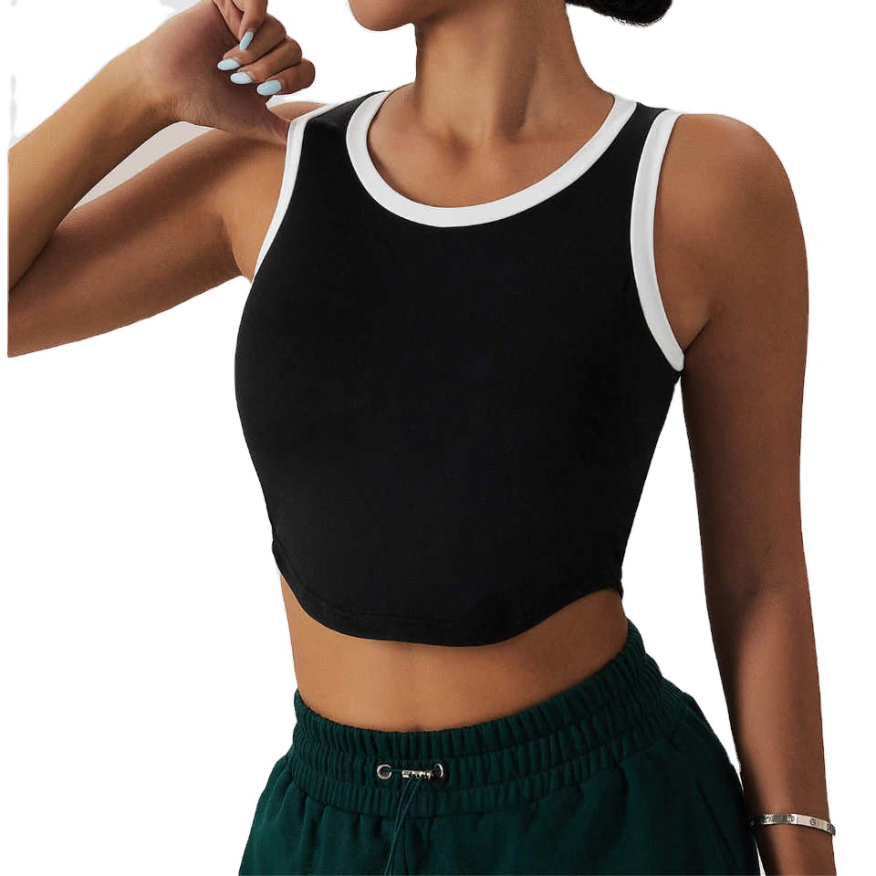 Custom Logo Soft 100% Cotton Breathable Fitted Fitness Yoga Set Skin Friendly Active Wear Women Gym Strapless Bra Shorts Workout