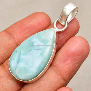 Colgante hecho a mano de Plata de Ley 925, collar curativo bohemio, regalo de piedras preciosas ovaladas llamativas para ella, colgantes finos - Product Image 2