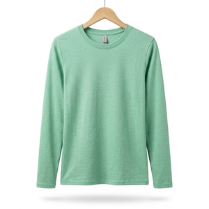Camiseta de Manga Larga para Mujer al por Mayor, Colección de Moda Casual Premium con Servicio de Personalización de Marca OEM, Fabricante - Product Image 3