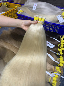 Extensions de cheveux vierges vietnamiens 100% naturels, blondes, toutes longueurs de 12 à 32 pouces, super double drawn, pointes droites - Product Image 4