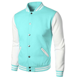 OEM Custom Heavyweight Chenille Embroidered Wool Lettering <b>Jacket</b> <b>Leather</b> Sleeves Letterman Varsity <b>Jackets</b> for Men - Product Image 1