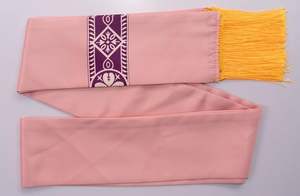 Offre Spéciale : Vêtement Liturgique pour Prêtre, Célébrant et Clergé, Robe d'Église Brodé avec Étole, Élégant, Couleur Rose, Vêtements Liturgiques Unis pour Père de la Communauté - Product Image 2