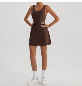 Jupe plissée personnalisée pour femme, taille haute, 2 en 1, sportive, pour la course à pied, le tennis, le paddle, le golf, le pickleball, avec poche - Product Image 2