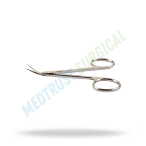 Ciseaux chirurgicaux Converse Angled Up 10 cm, micro-ciseaux ORL à pointe fine, instrument de coupe de précision en acier inoxydable - Product Image 4