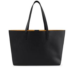 Black-Color Custom Logo Women's Tote Bag 2025 Best Quality-Promotional Pu Leather Tote Bag for Women's - Product Image 1
