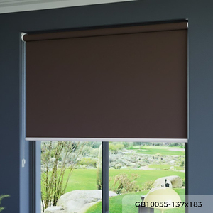 Persianas Enrollables Marrón Oscuro GB10055 137x183, Mejor Proveedor en Malasia, Garantía OEM, B2B, Protección Solar para Hogar y Oficina - Product Image 1