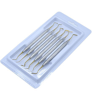 Raspador Dental de Acero Inoxidable con Empuñadura Moleteada, Instrumento Quirúrgico de Metal Plateado Clase I, Shuja Surgico - Product Image 5