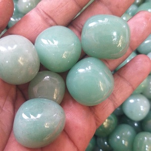Pierre roulée d'aventurine verte naturelle, cristal de guérison poli, pierre précieuse pour le Reiki, la méditation, la décoration intérieure, la collection et les cadeaux - Product Image 1