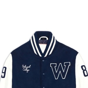 Modern Varsity Look College <b>Baseball</b> Leather Varsity <b>Jacket</b> Breathable Waterproof Custom Embroidery OEM Finished Casual <b>Men</b> - Product Image 2