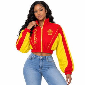 Veste coupe-vent légère NSPDK, veste décontractée tendance pour l'extérieur, coupe-vent zippé pour femmes - Product Image 1