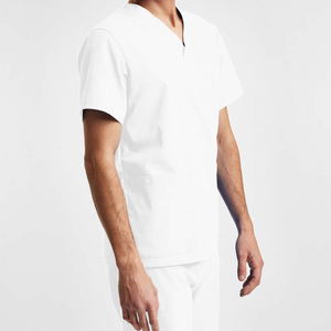 High Quality Unisex <b>Scrubs</b> Uniform Straight Leg Stretchable Waist 2Pc Nursing Uniform Custom Logo Medical <b>Scrub</b> <b>Set</b> - Product Image 5