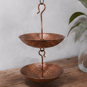 โซ่ทองแดงตกแต่งสวนกลางแจ้ง ประดับตกแต่งน้ำไหลแบบแขวน สไตล์หรูหรา - Product Image 5