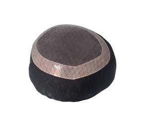 Human Hair Mono Base Toupee Bonnet <b>Wig</b> for <b>Men</b> with Bangladesh Hair Patches and Taz Hair - Product Image 5