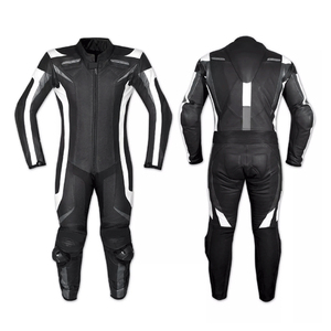 Combinaison de moto en cuir pour motards, durable, protectrice, respirante, imperméable, fourniture d'usine - Product Image 1