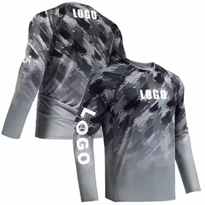 เสื้อตกปลาแบบสั่งทำ แขนยาว โพลีเอสเตอร์ แห้งเร็ว ป้องกันรังสียูวี ติดกระดุม คอปก เสื้อโปโลชายสำหรับตกปลา - Product Image 5