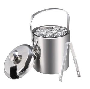 Cubo de Hielo Decorativo de Metal, Enfriador de Bebidas Estilo Vintage, Asa Resistente, Diseño Aislado, Perfecto para Fiestas y Eventos - Product Image 2