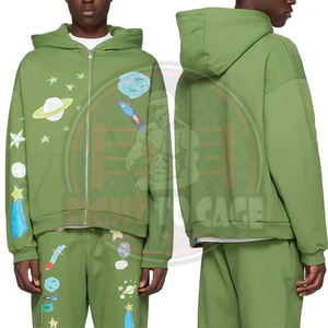 Chándales Deportivos Casuales Transpirables con Estampado de Logotipo Personalizado en Tela Suave de Primera Calidad, Estilo Canguro, para Hombre - Product Image 2