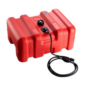 Serbatoio Carburante Marino Portatile in Plastica da 55L (12 Galloni) con Tubo, Facile da Trasportare per Yacht, Barche da Pesca, Barche da Ponte - Rosso - per Ricambi e Accessori - Product Image 5