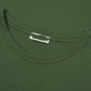 Camiseta de cuello redondo de algodón peinado 100% de alto gramaje, personalizada con logo, para impresión DTG y serigrafía, lisa, ecológica, estilo streetwear, al por mayor - Product Image 5