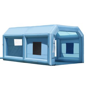 Cabina di Verniciatura Gonfiabile 21 X 13.5 X 9.8 ft con Potente Soffiatore da 1100W e Sistema di Illuminazione LED, Sistema di Filtraggio dell'Aria Incluso - Product Image 6