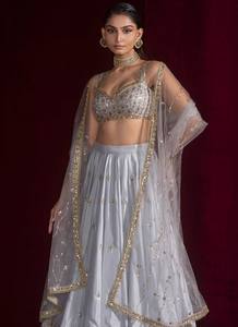 Indian Ethnic Designer Sequins Work Partywear Lehenga Choli for <b>Wedding</b> Party and Festive Functions for Women Trendy Outfit - Product Image 3