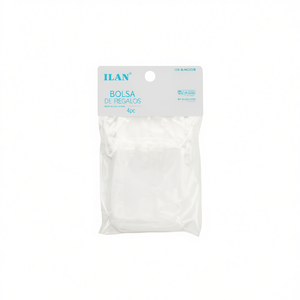 Sacchetti regalo in organza Ilan 15x20cm bianchi 4 pezzi per regali di festa - Product Image 1