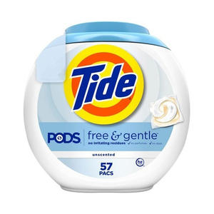 Qualité supérieure pour les capsules de lessive Tide Pods Free and Gentle, 112 unités, compatibles HE pour les vêtements - Product Image 3