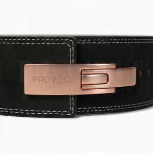 Ropa Deportiva OEM ODM, Cinturón de Soporte para Levantamiento de Pesas y Entrenamiento en Gimnasio, de Microfibra Negra con Hebilla de Metal Personalizada - Product Image 4