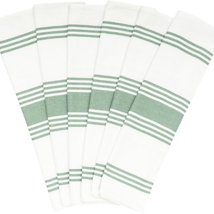 Lint Free Pure Cotton Yarn Dyed Striped <b>Thick</b> Kitchen Dish Towel Glass Cleaning Tea Towel OEM Wholesale - Product Image 1