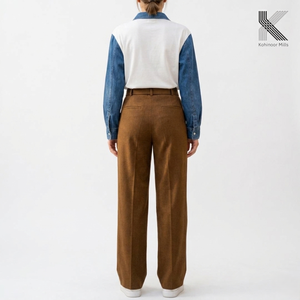 Pantalones de invierno para mujer, de algodón y elastano, sarga rota, 390GSM, OEM ODM - Product Image 2