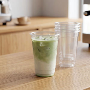 Gobelets en plastique transparent jetables à paroi simple en PP de 16, 22, 24 oz, écologiques, 95 mm, pour thé glacé et café - Product Image 3