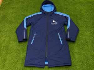 Custom Logo Long Waterproof Swim Parka Jacket Sherpa Fleece Lining Hooded Changing <b>Robe</b> Windproof Swimming <b>Coat</b> Men Women - Product Image 6
