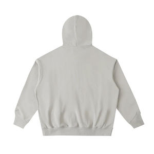 Sudadera con capucha y cremallera para hombre, personalizada, de gran gramaje (400 g/m²), extragrande, con bolsillo frontal, diseño de hombros caídos, para otoño, con logotipo impreso ODM - Product Image 2