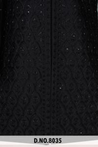 Sherwani Indo-Occidental de Luxe pour Homme, en Jacquard Texturé Noir Nuit, Orné de Paillettes, pour Réception Royale et Tenue de Marié - Product Image 1