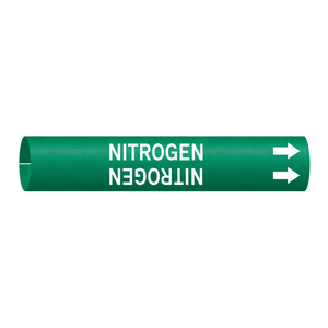 เครื่องหมายท่อแบบยืดหยุ่น Brady NITROGEN Snap-On สำหรับสายท่อนิโตรเจนอุตสาหกรรม - Product Image 1